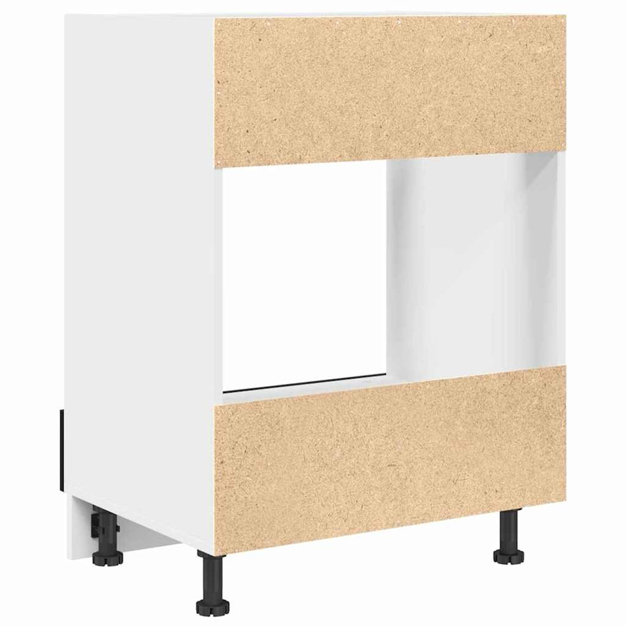 Ovenkast Zwart eiken 60 x 46 x 81.5 cm Bewerkt hout