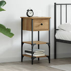 Bedside Cabinet Brown 33.5 x 36 x 70 cm Solid Reclaimed Wood