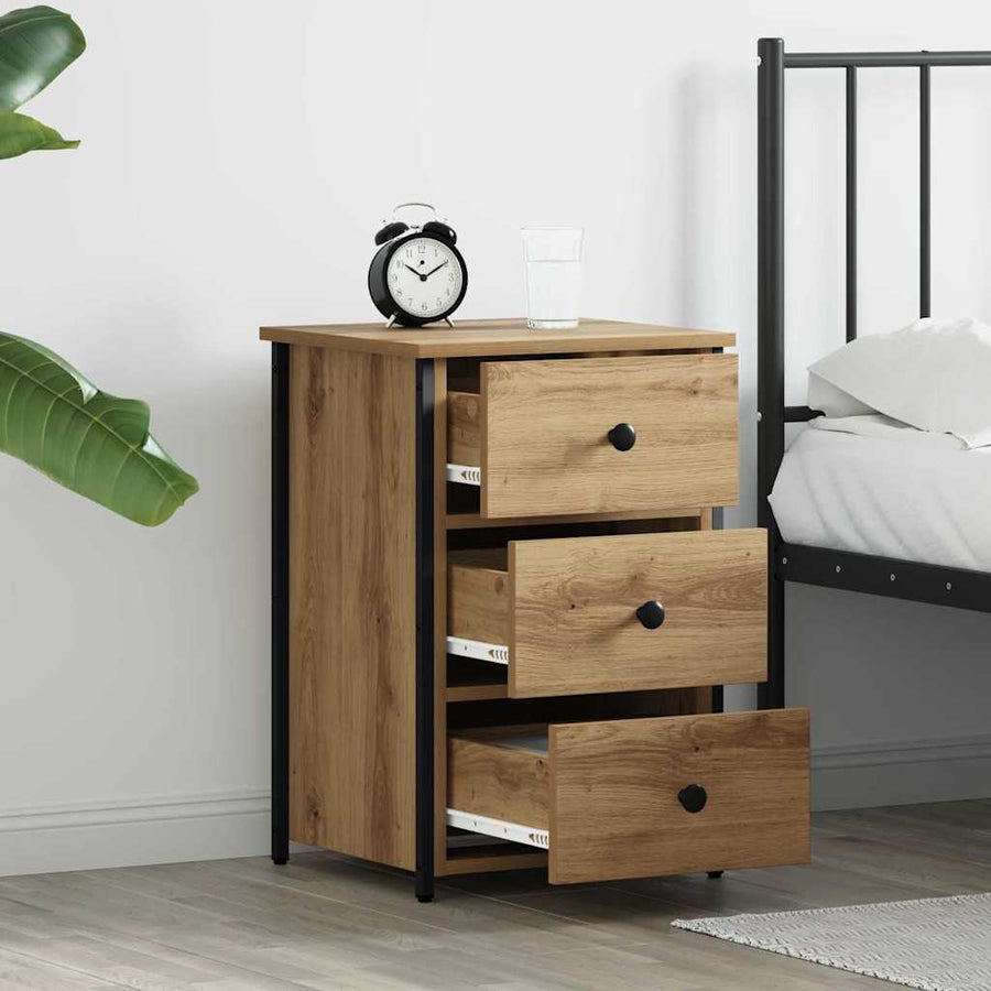 Nachtkastje 2 pcs Bruin 40 x 36 x 60 cm Massief Gerecycled Hout
