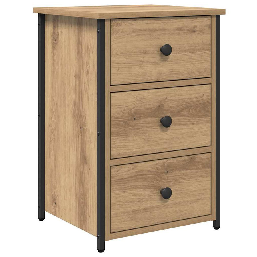 Nachtkastje 2 pcs Bruin 40 x 36 x 60 cm Massief Gerecycled Hout