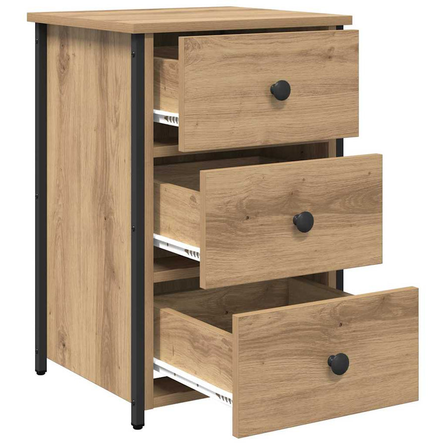 Nachtkastje 2 pcs Bruin 40 x 36 x 60 cm Massief Gerecycled Hout