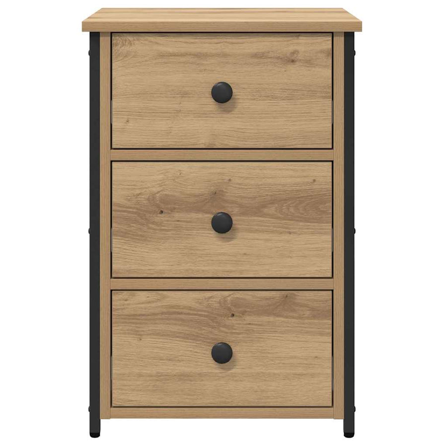Nachtkastje 2 pcs Bruin 40 x 36 x 60 cm Massief Gerecycled Hout
