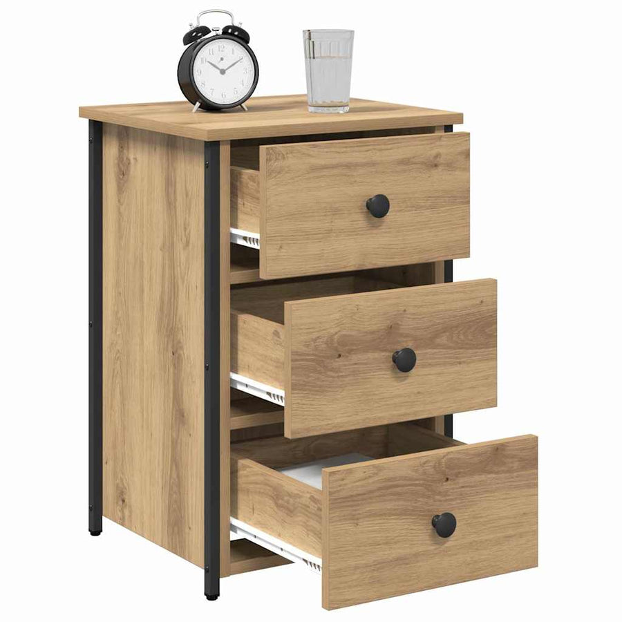 Nachtkastje 2 pcs Bruin 40 x 36 x 60 cm Massief Gerecycled Hout