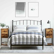Nachtkastje 2 stuks 32x42x70 cm oud hout