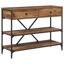 Wandtafel met lade met plank Bruin 100 x 34,5 x 75 cm Hout