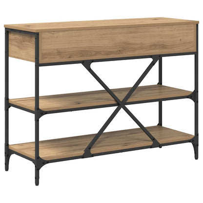 Wandtafel met lade met plank Bruin 100 x 34,5 x 75 cm Hout