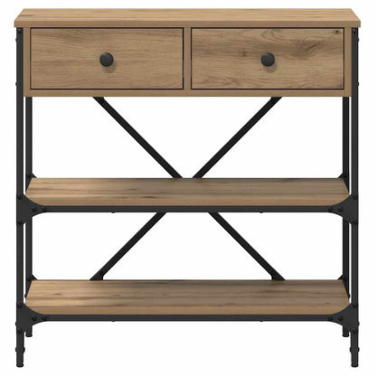 Wandtafel met lade met plank Bruin 100 x 34,5 x 75 cm Hout