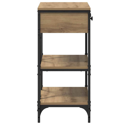 Wandtafel met lade met plank Bruin 100 x 34,5 x 75 cm Hout