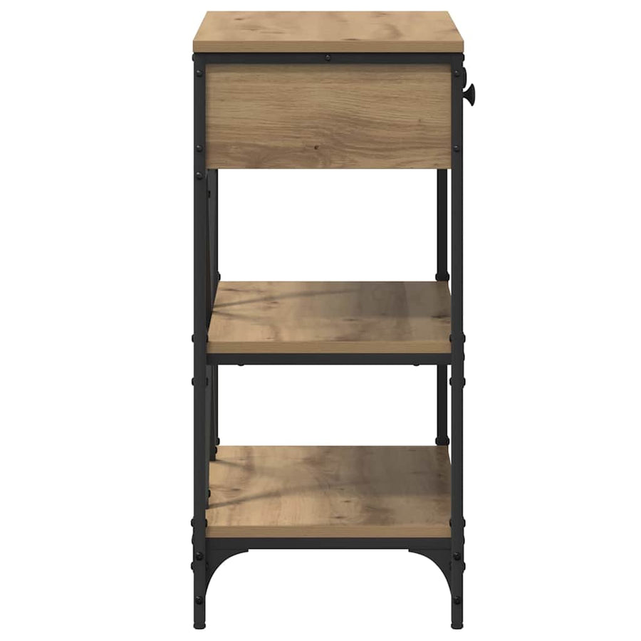 Wandtafel met lade met plank Bruin 100 x 34,5 x 75 cm Hout