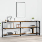 Wandtafel 200x29x75 cm oud hout metaal