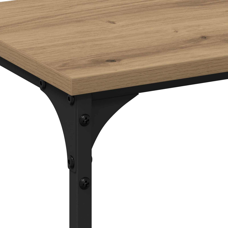 Wandtafel artisanaal eikenkleurig 200 x 29 x 75 cm