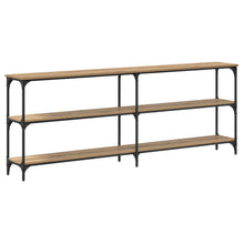 Wandtafel artisanaal eikenkleurig 200 x 29 x 75 cm
