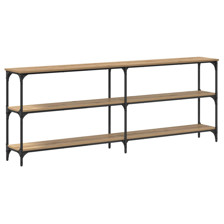 Wandtafel artisanaal eikenkleurig 200 x 29 x 75 cm