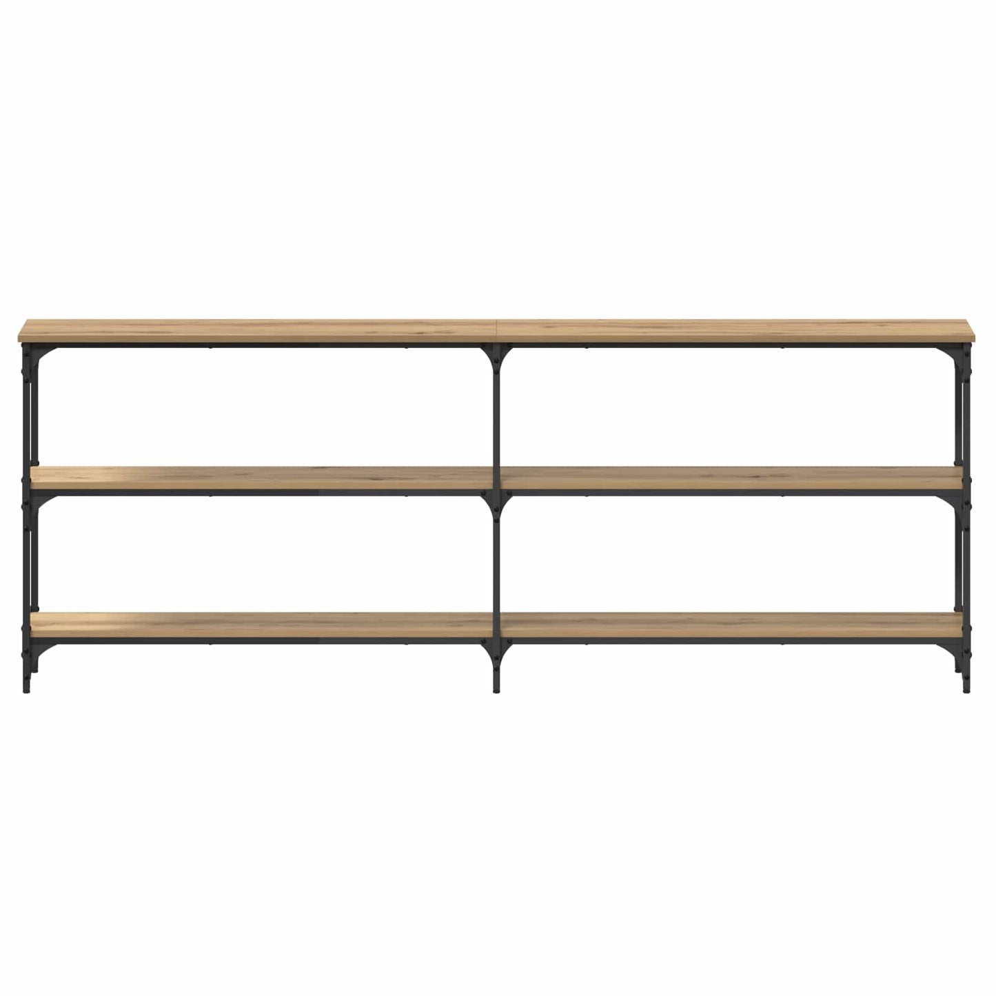 Wandtafel artisanaal eikenkleurig 200 x 29 x 75 cm
