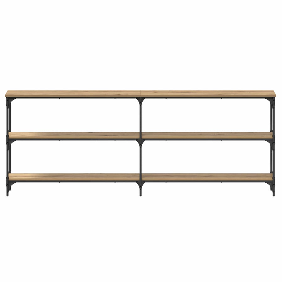 Wandtafel artisanaal eikenkleurig 200 x 29 x 75 cm