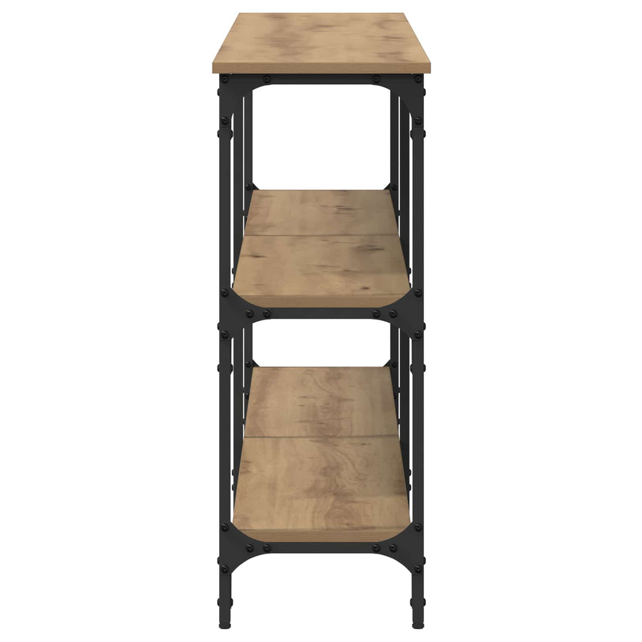 Wandtafel artisanaal eikenkleurig 200 x 29 x 75 cm