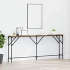 Wandtafel 180x23x75 cm oud hout metaal