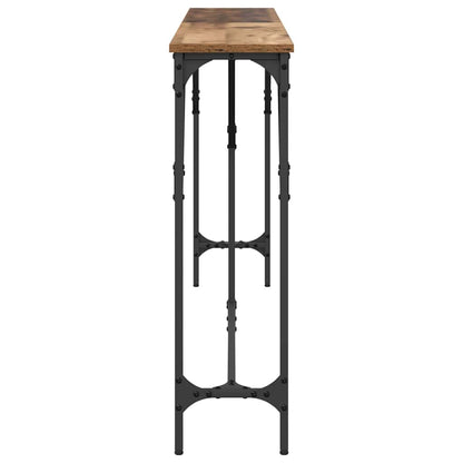 Wandtafel Oud Hout 180 x 23 x 75 cm Gelaagd hout en metaal