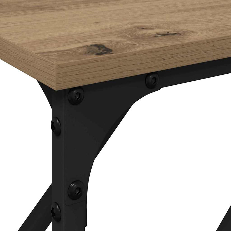 Wandtafel artisanaal eikenkleurig 180 x 23 x 75 cm