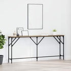 Wandtafel 180x23x75 cm artisanaal eikenkleurig metaal