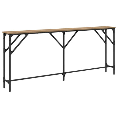 Wandtafel artisanaal eikenkleurig 180 x 23 x 75 cm
