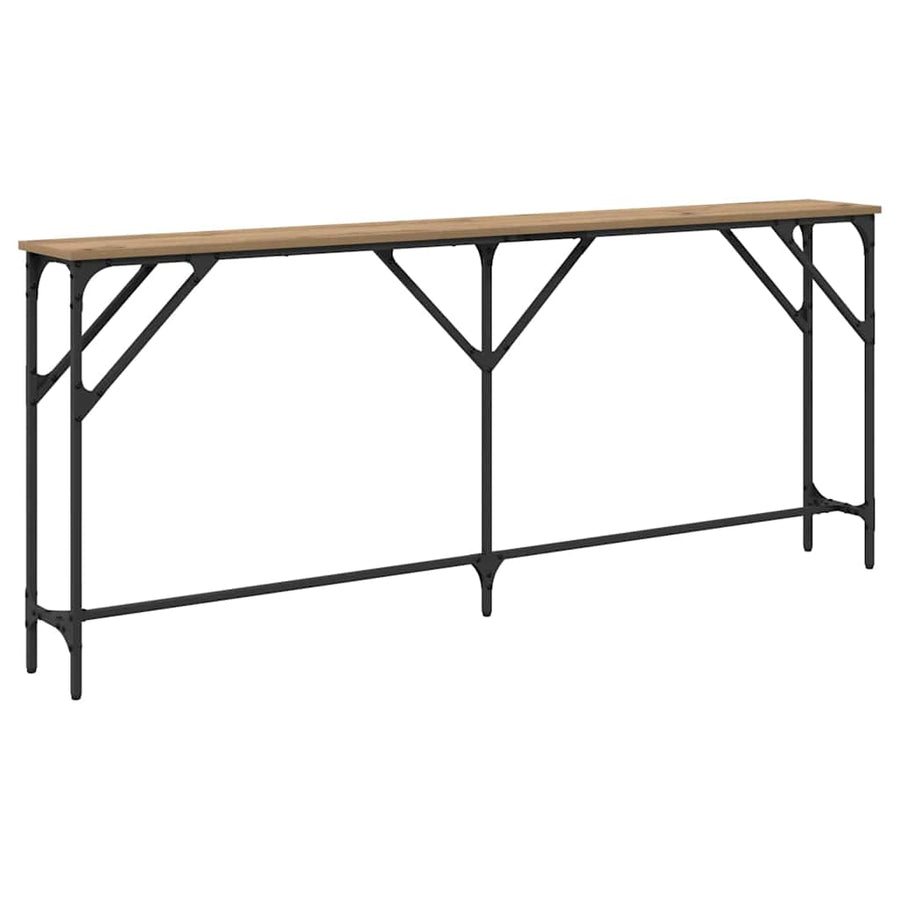 Wandtafel artisanaal eikenkleurig 180 x 23 x 75 cm