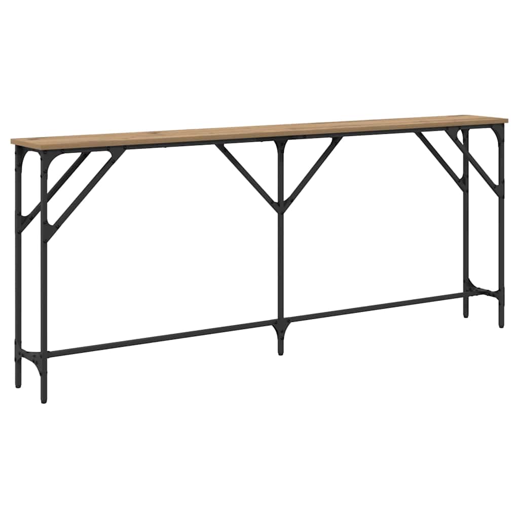 Wandtafel artisanaal eikenkleurig 180 x 23 x 75 cm