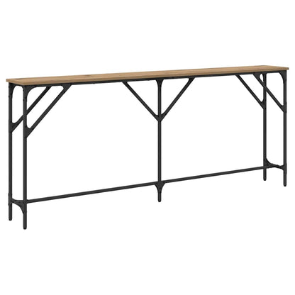 Wandtafel artisanaal eikenkleurig 180 x 23 x 75 cm