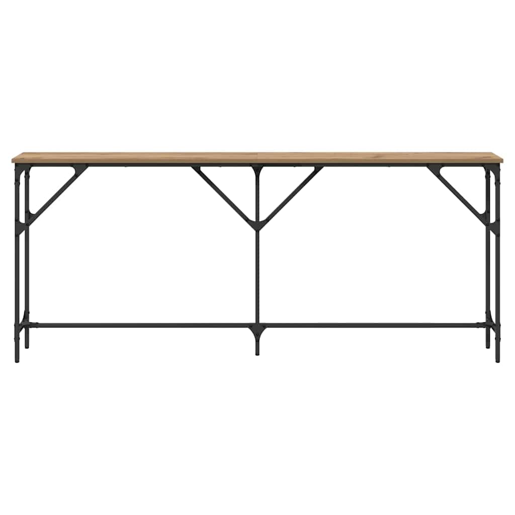 Wandtafel artisanaal eikenkleurig 180 x 23 x 75 cm