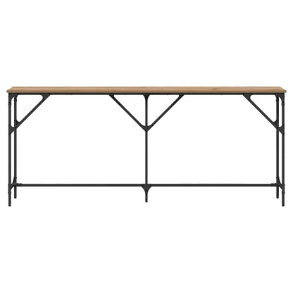 Wandtafel artisanaal eikenkleurig 180 x 23 x 75 cm