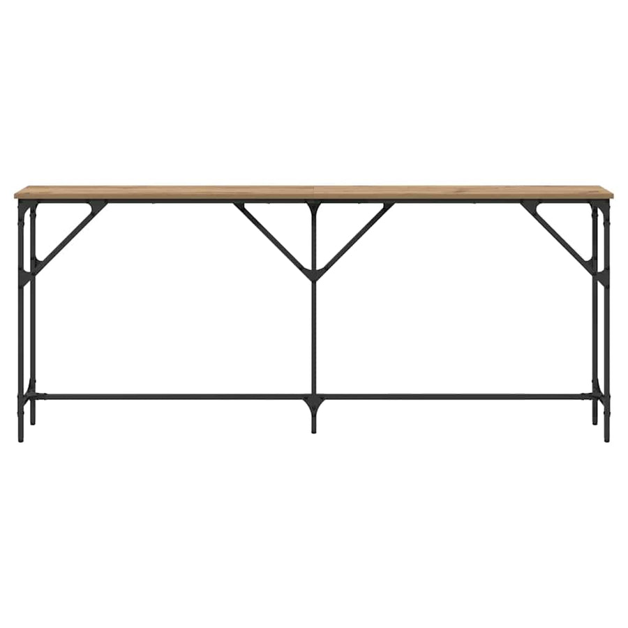 Wandtafel artisanaal eikenkleurig 180 x 23 x 75 cm