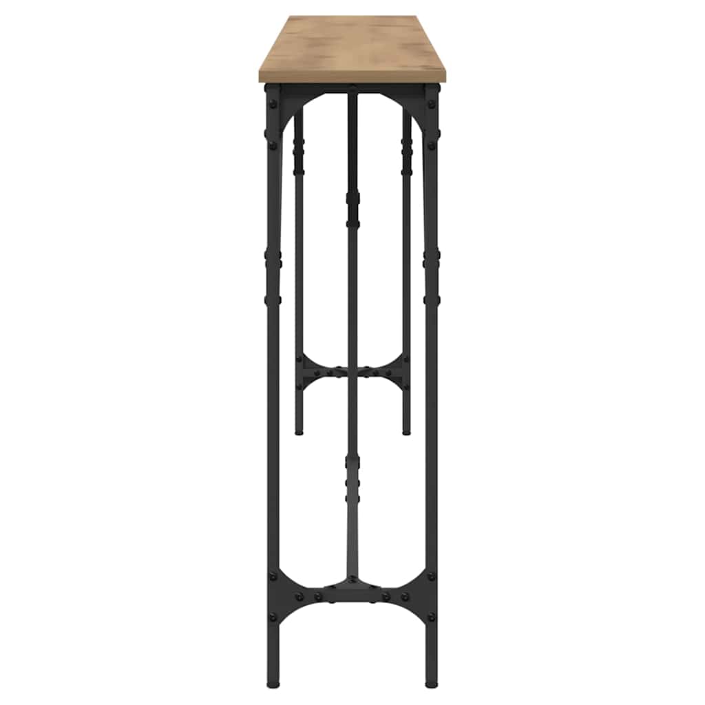 Wandtafel artisanaal eikenkleurig 180 x 23 x 75 cm