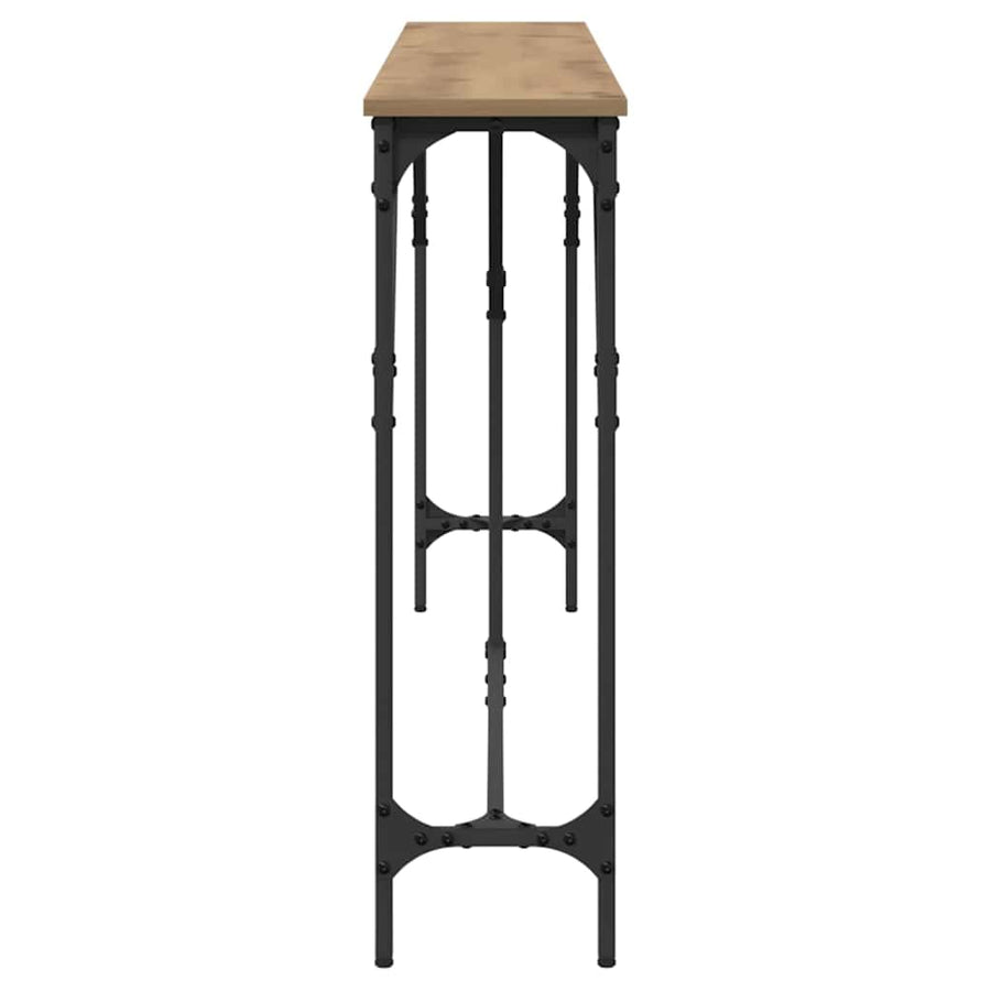 Wandtafel artisanaal eikenkleurig 180 x 23 x 75 cm