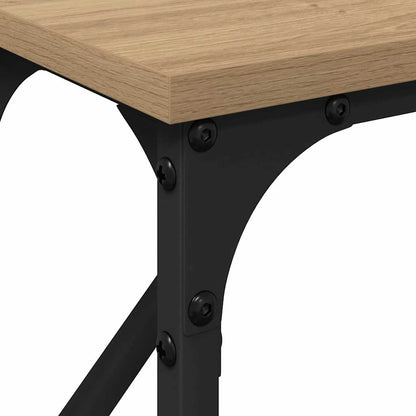 Wandtafel artisanaal eikenkleurig 140 x 23 x 75 cm