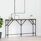Wandtafel 140x23x75 cm artisanaal eikenkleurig