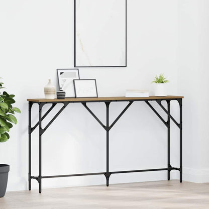 Wandtafel artisanaal eikenkleurig 140 x 23 x 75 cm
