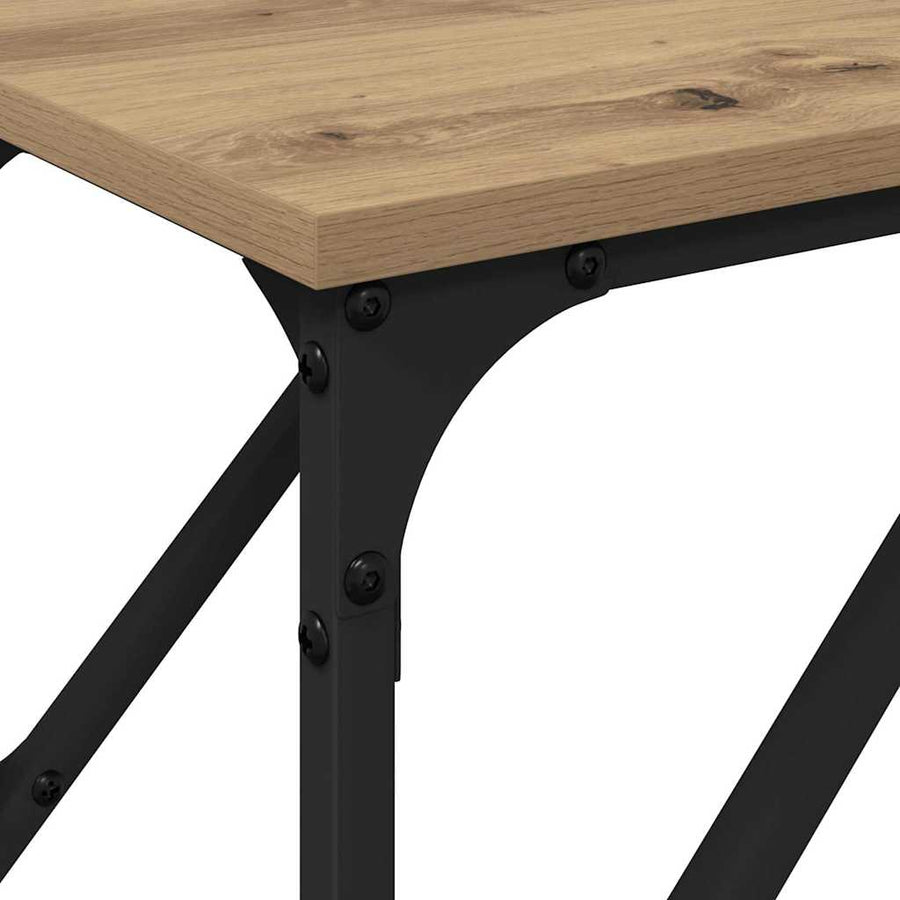Wandtafel artisanaal eikenkleurig 200 x 29 x 75 cm
