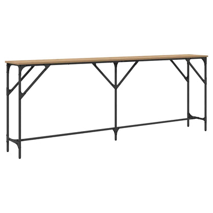 Wandtafel artisanaal eikenkleurig 200 x 29 x 75 cm