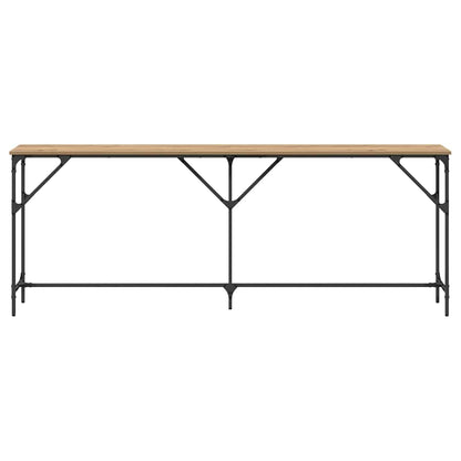 Wandtafel artisanaal eikenkleurig 200 x 29 x 75 cm