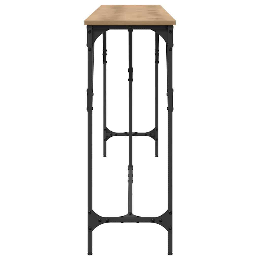 Wandtafel artisanaal eikenkleurig 200 x 29 x 75 cm