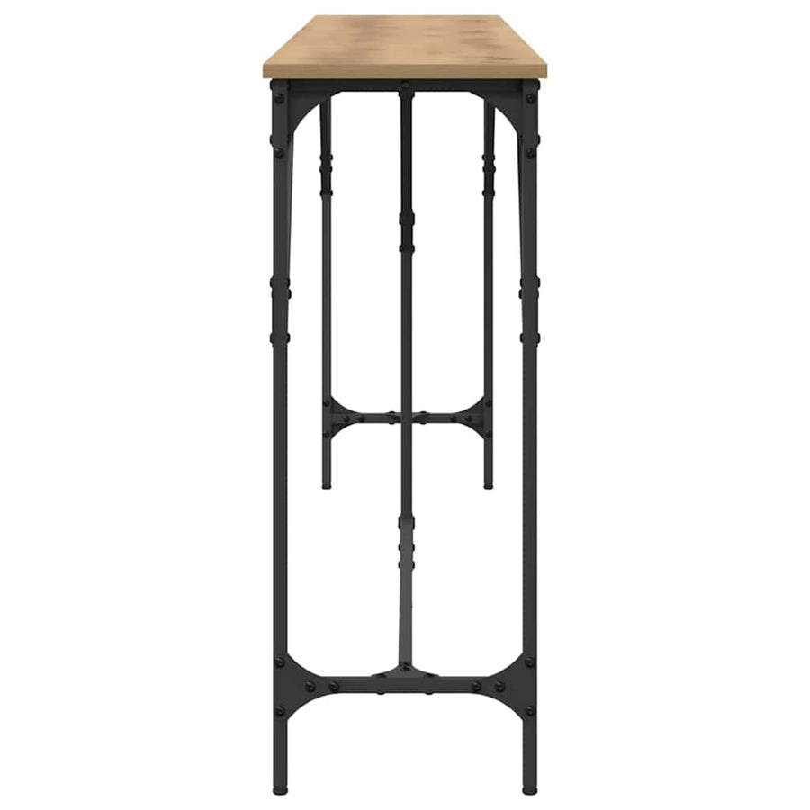 Wandtafel artisanaal eikenkleurig 200 x 29 x 75 cm