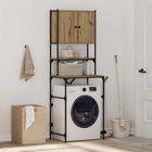 Wasmachinekast 68x48,5x194 cm artisan eiken bewerkt hout