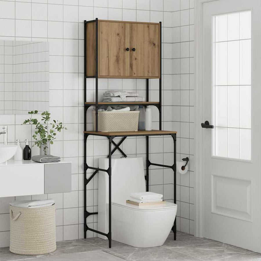 Wasmachinekast Artisan Eiken 68 x 48,5 x 194 cm Bewerkt hout