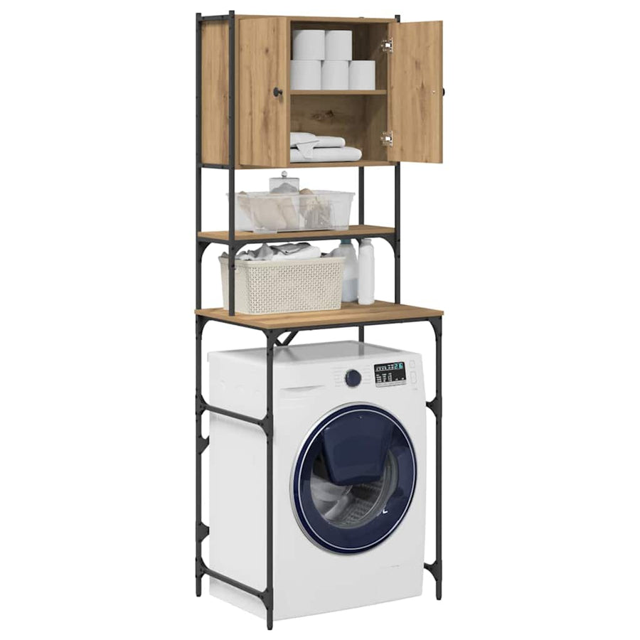 Wasmachinekast Artisan Eiken 68 x 48,5 x 194 cm Bewerkt hout