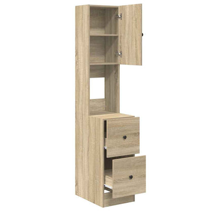 Keukenkast met lade Beige 35 x 50 x 180 cm Bewerkt hout