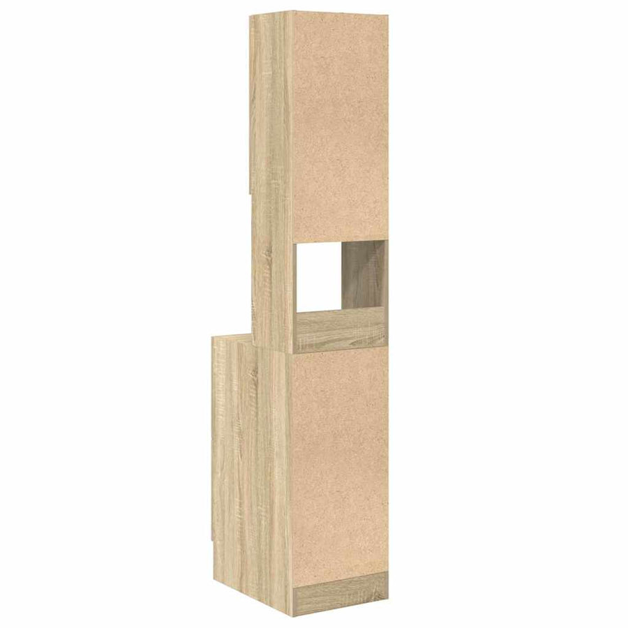 Keukenkast met lade Beige 35 x 50 x 180 cm Bewerkt hout