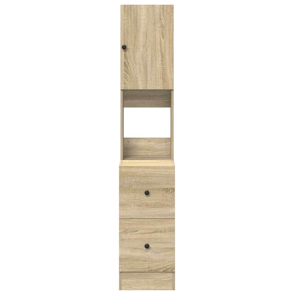 Keukenkast met lade Beige 35 x 50 x 180 cm Bewerkt hout