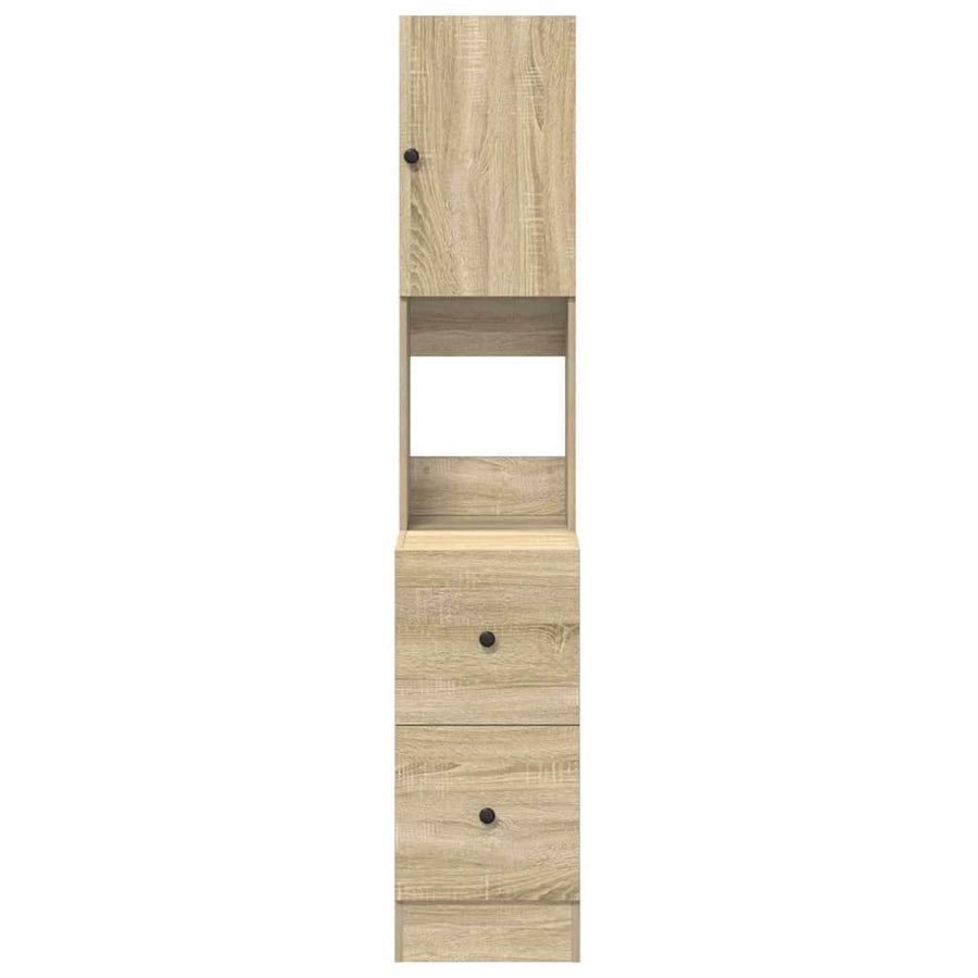 Keukenkast met lade Beige 35 x 50 x 180 cm Bewerkt hout