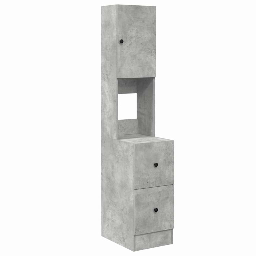 Keukenkast met lade Grijs 35 x 50 x 180 cm Bewerkt hout