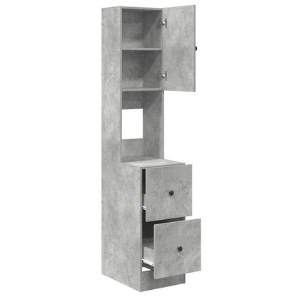 Keukenkast met lade Grijs 35 x 50 x 180 cm Bewerkt hout